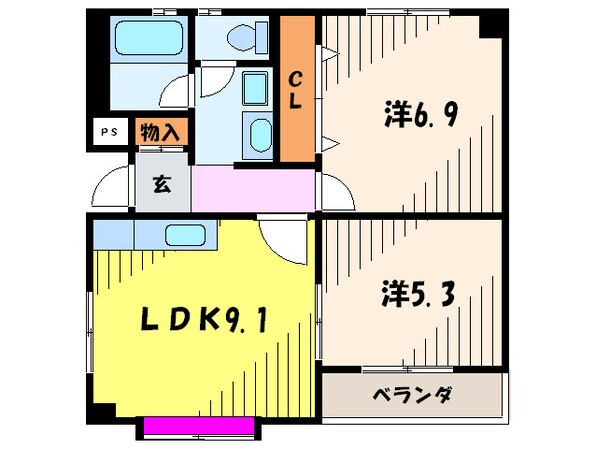 グランツ岡本Ⅵの物件間取画像